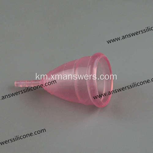 ថ្នាក់វេជ្ជសាស្ត្រ Soft Silicone Diva Cup Lady Period